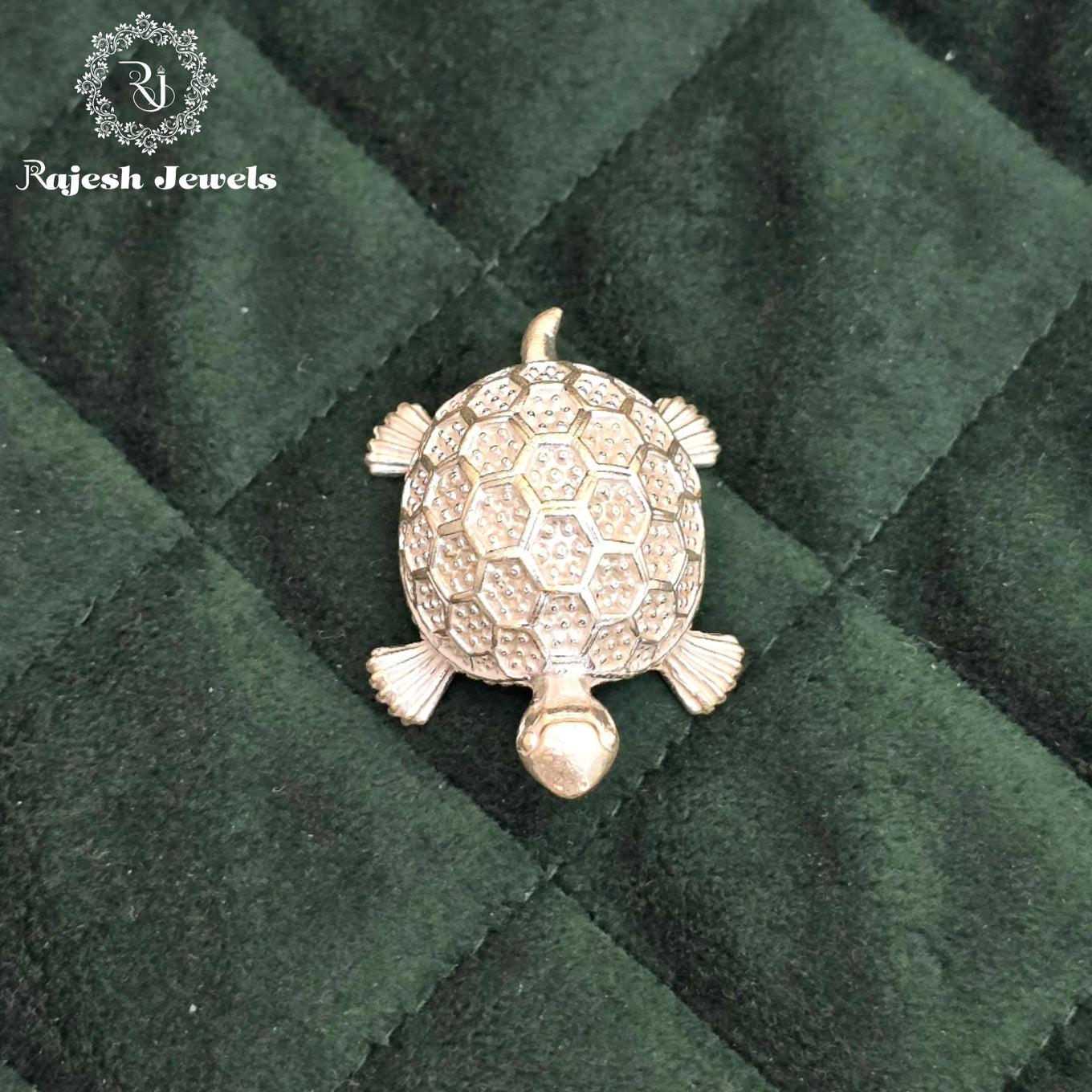 3D Solid Tortoise Silver Idol