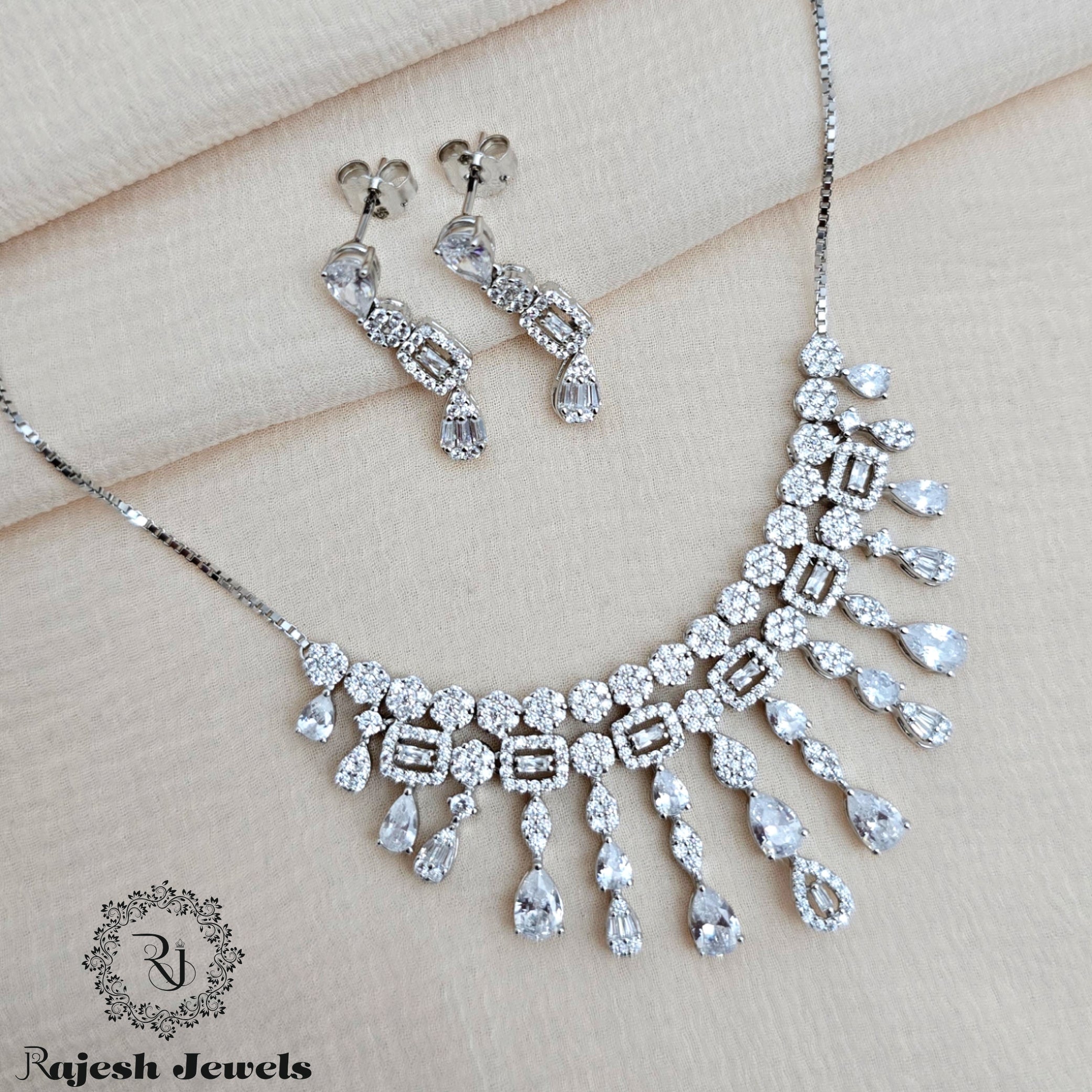 Sequenced Cz Neckpiece