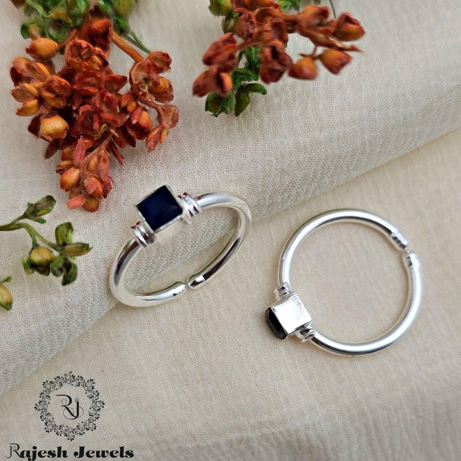 Royal Blue Daily Wear Cutstone Toerings