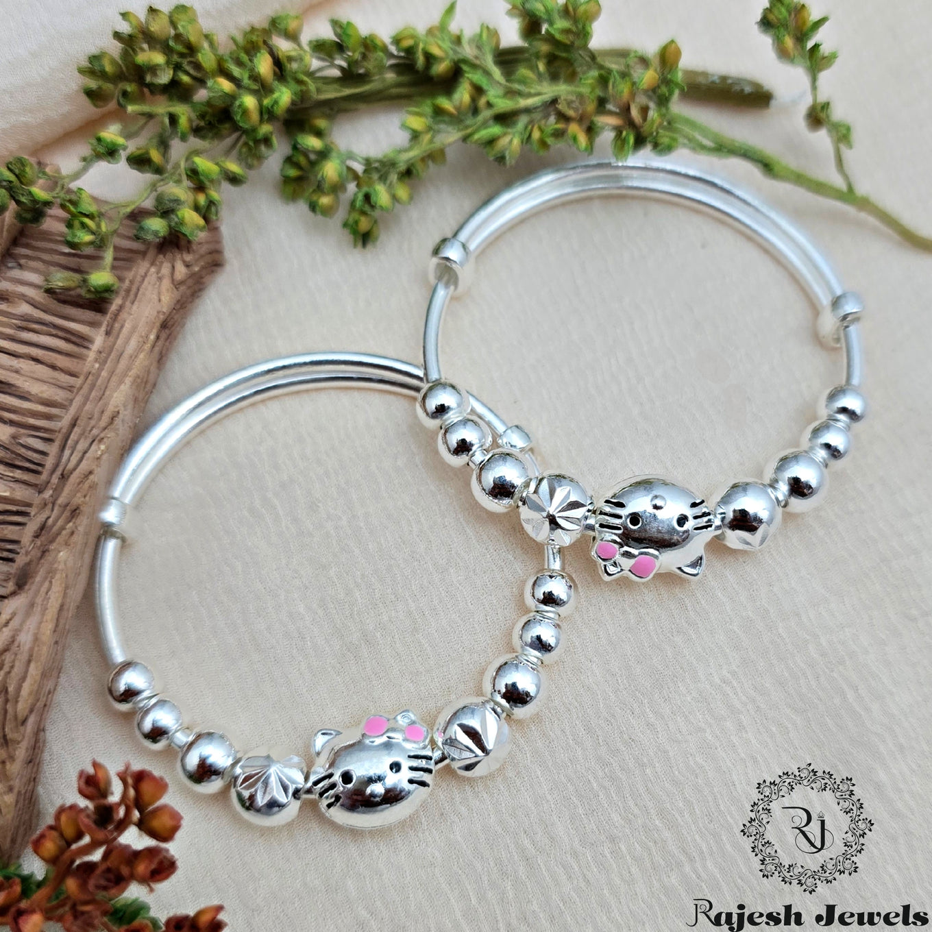 Adorable Kitty 999 Purity Kid's Kada