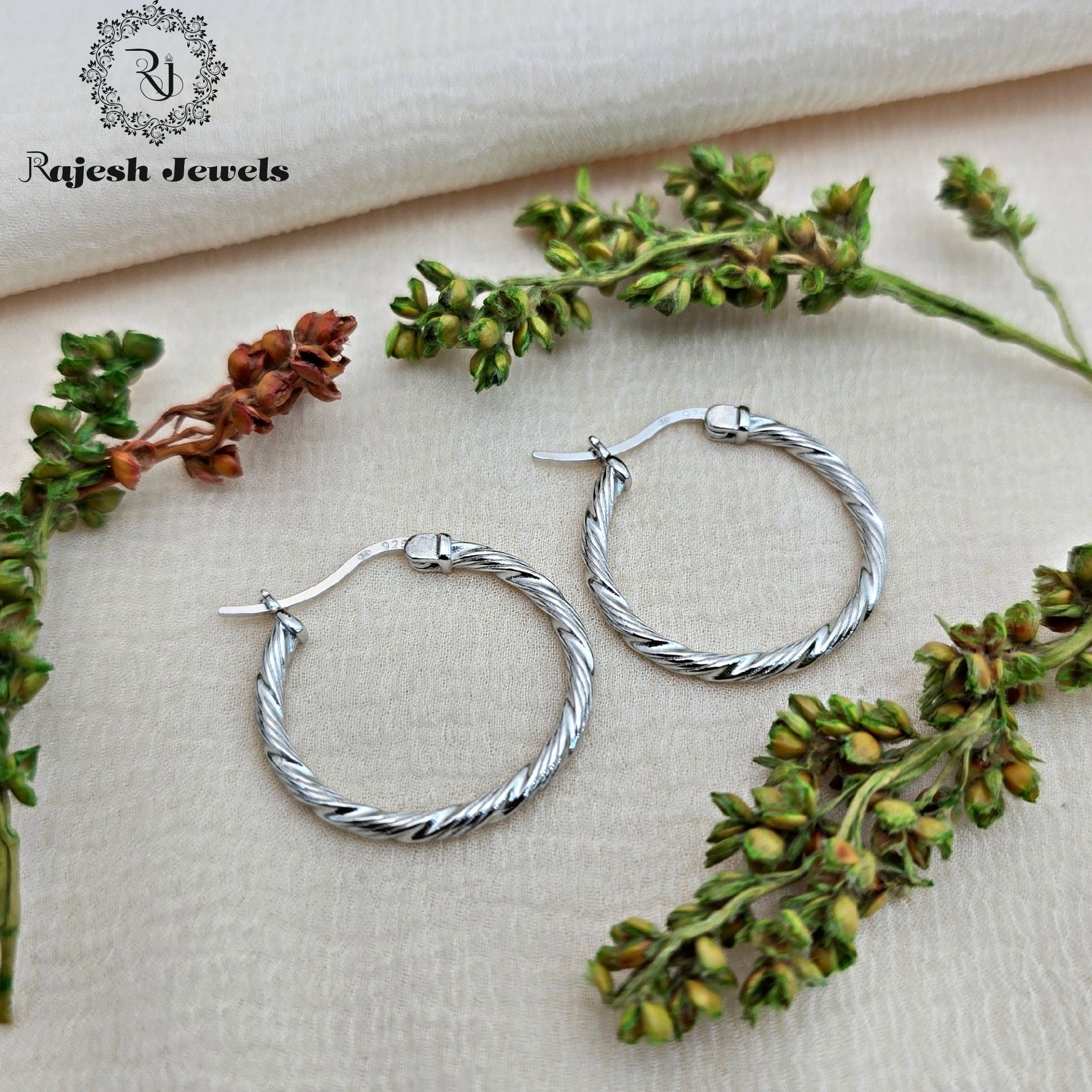 Sizzling Rhodium Finished Bali Earrings