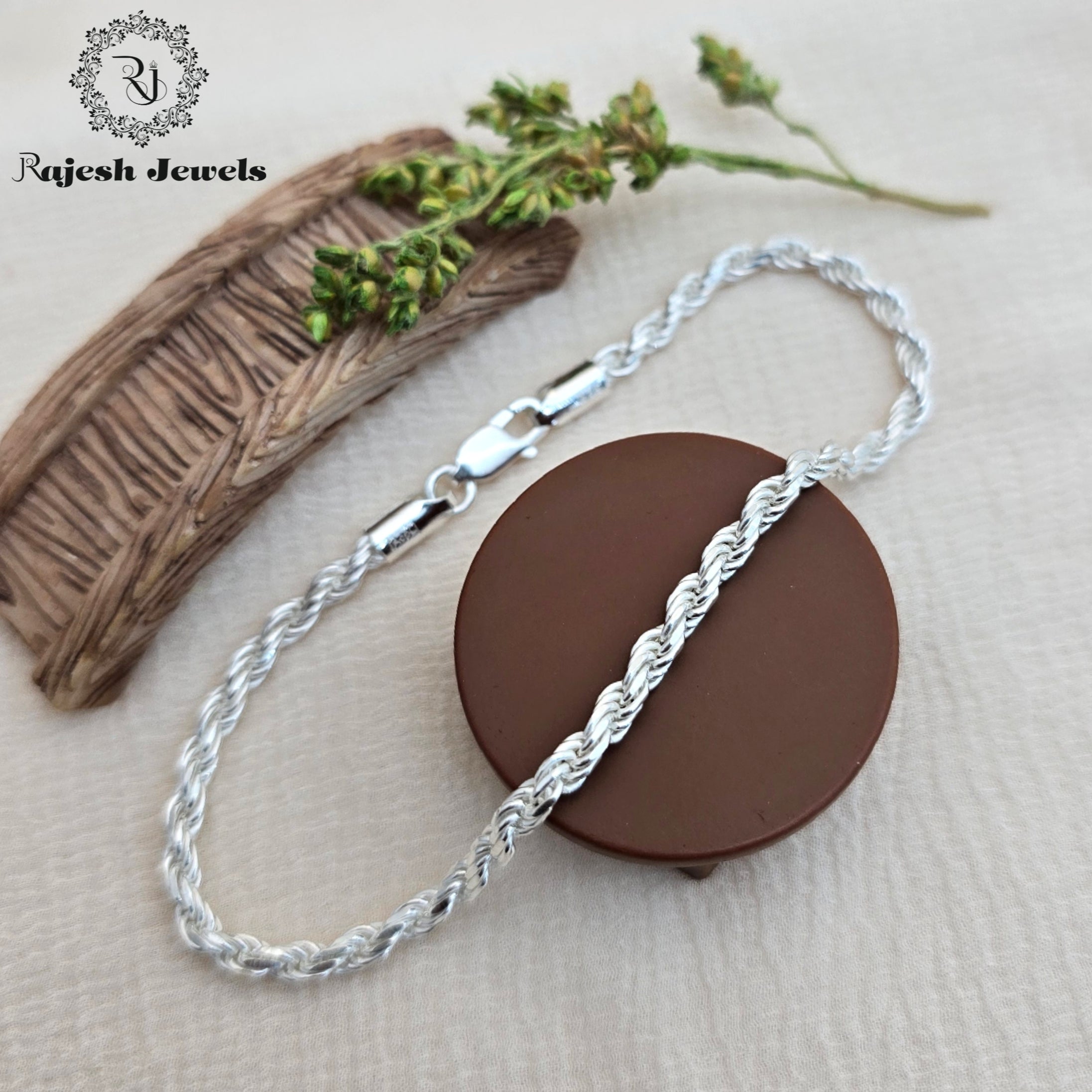 Sleek Classic Rope Design Men's Bracelet