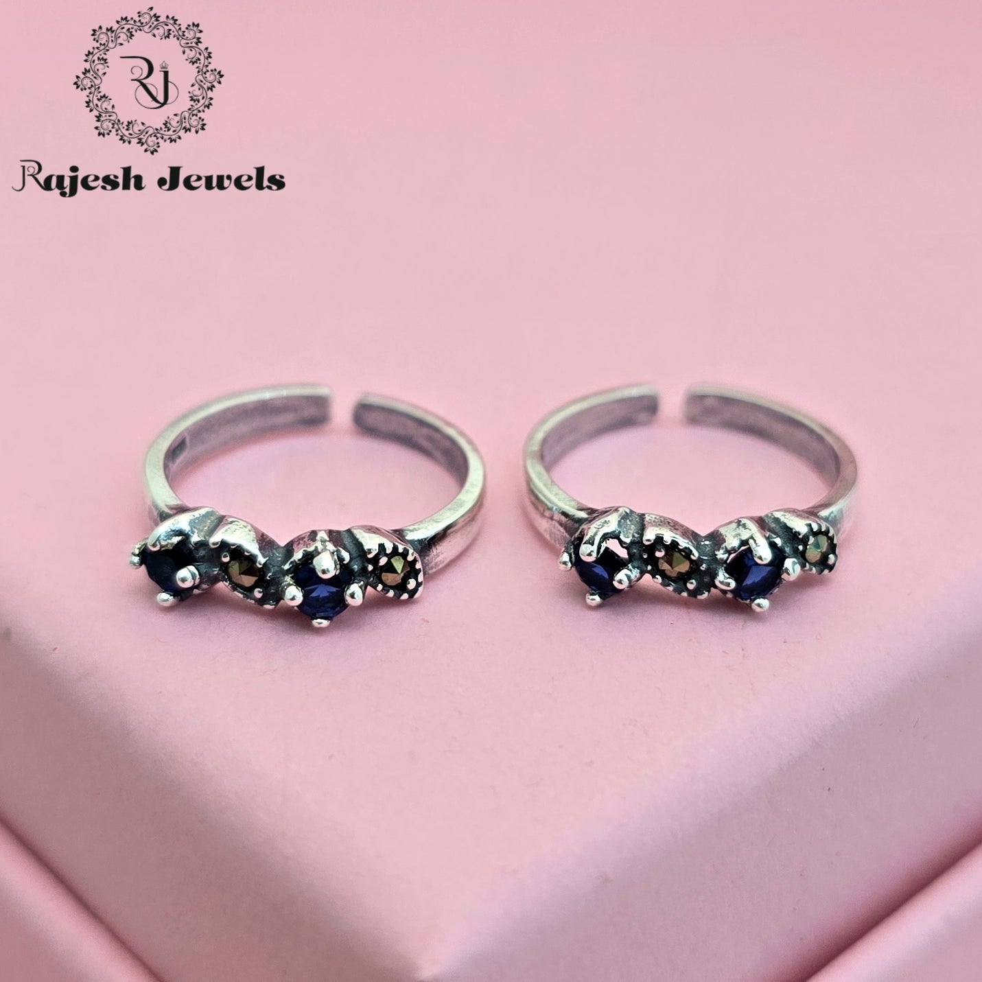 Royal Blue Marcasite Toering