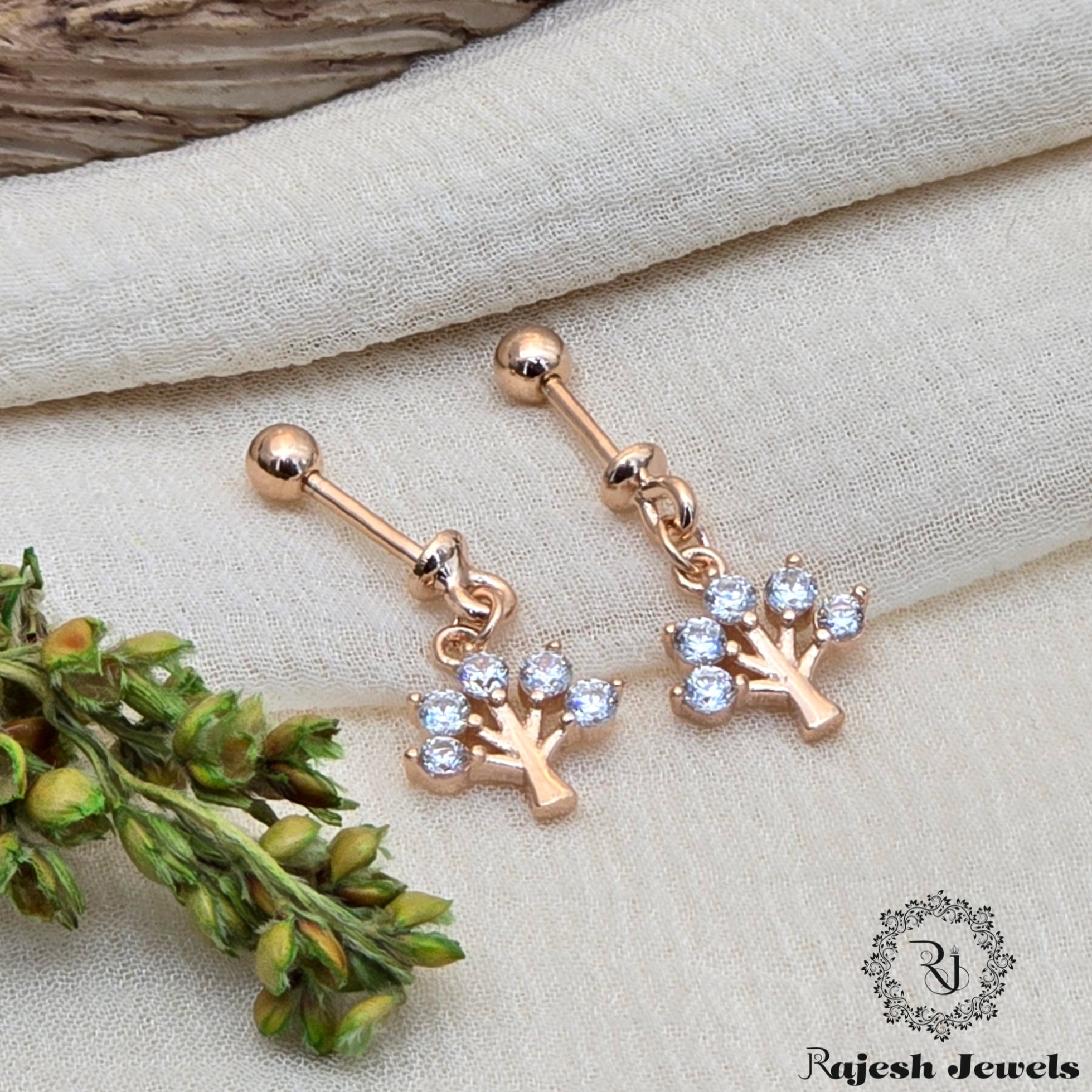 Exclusive Cz Silver Bugadi Earrings