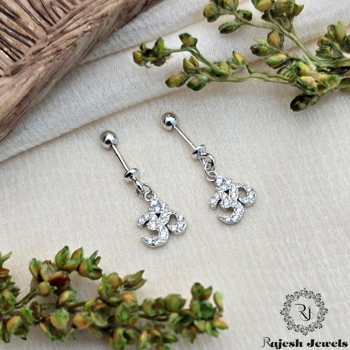Authentic Cz Silver Bugadi Earrings