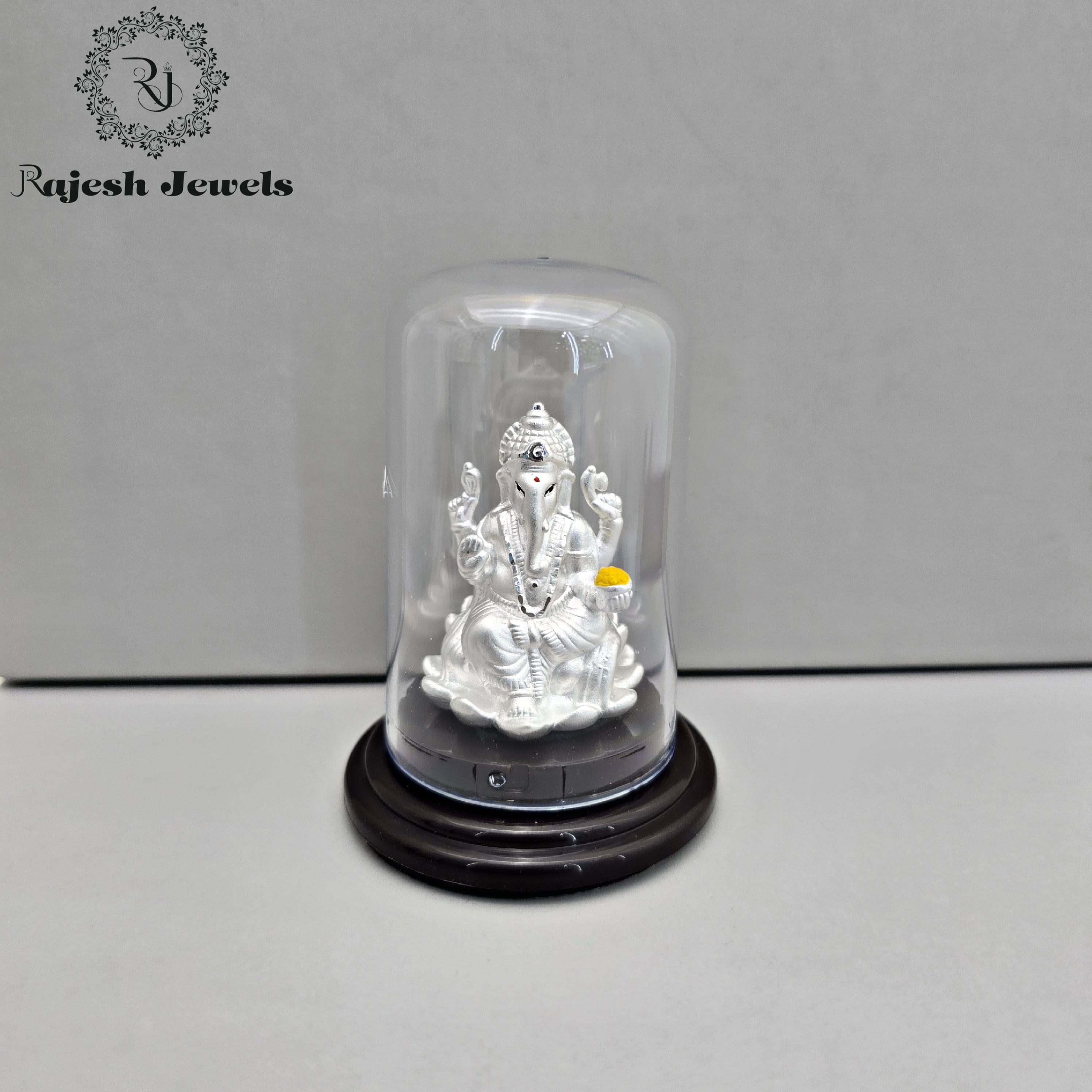 Shri Gajanana Silver Idol