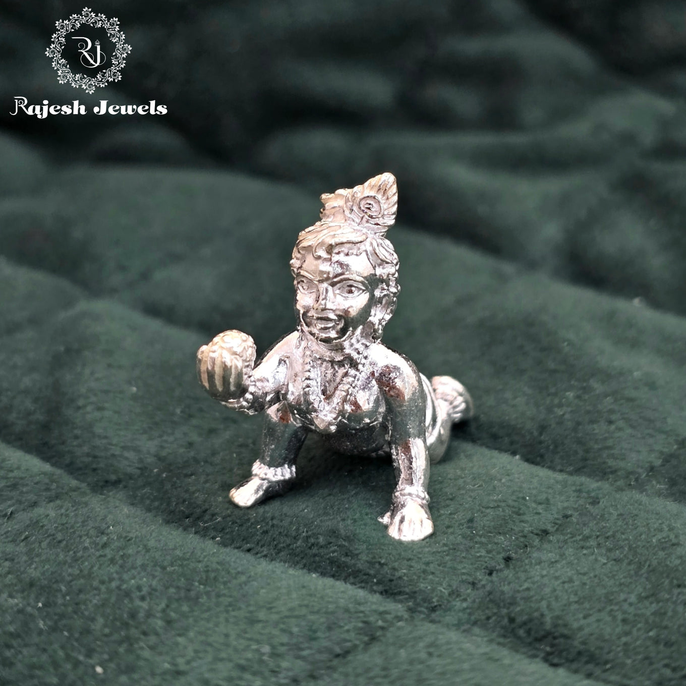3D Laddu Krishna Solid Idol