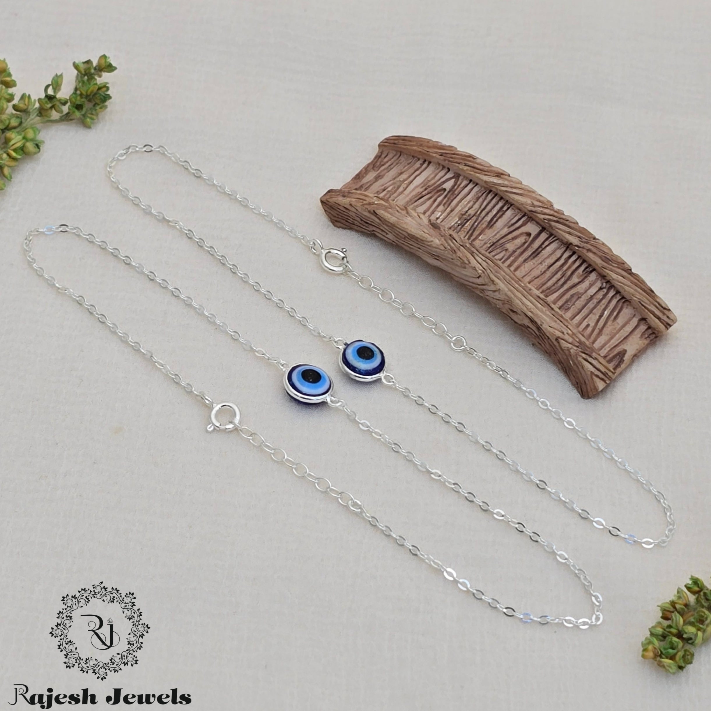 Sleek Evil Eye Dailywear Anklet
