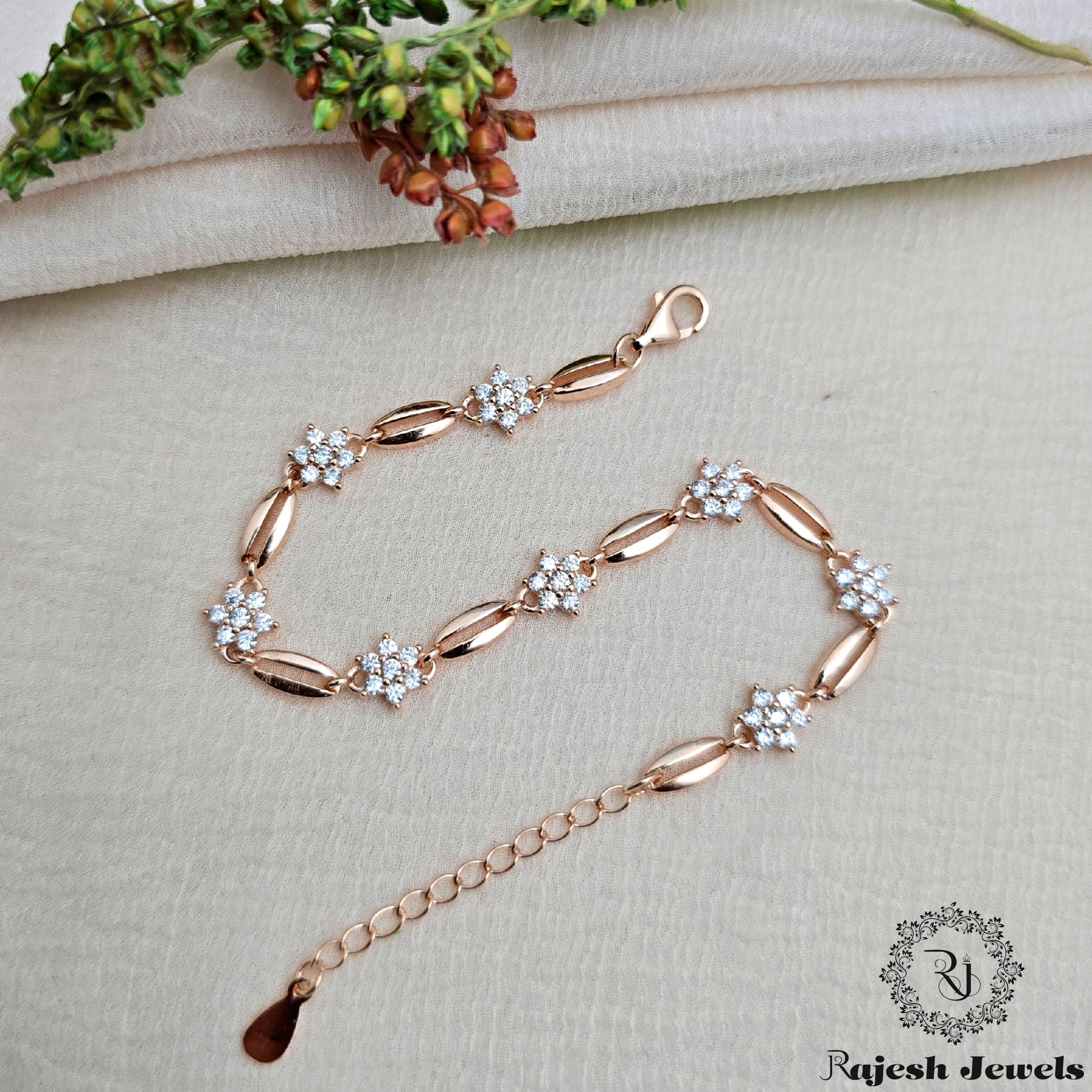 Shimmering Cz Rosegold Bracelet