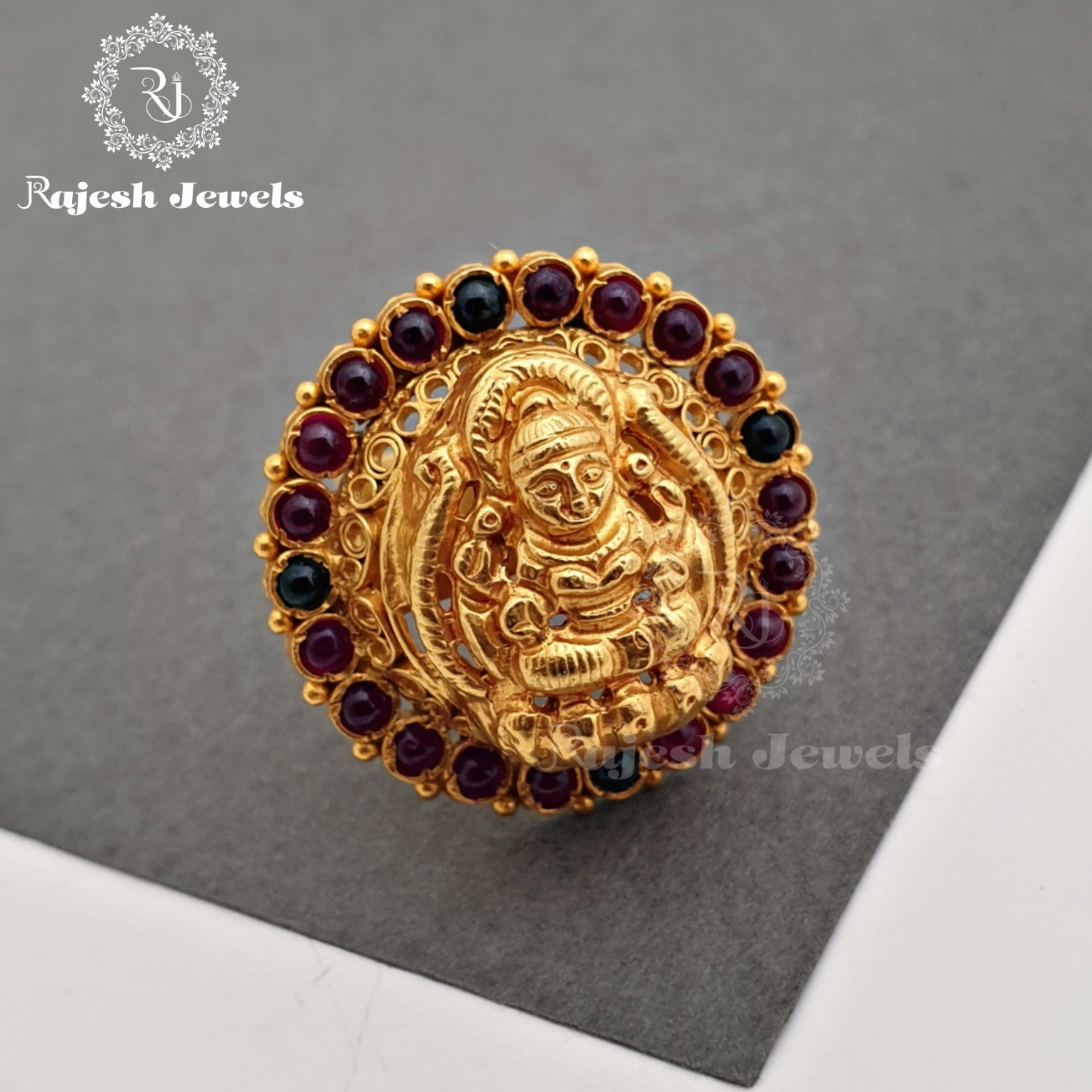 Goddess Lakshmi Finger Rings – Rajesh Jewels