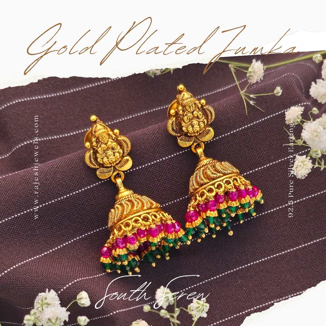 Silver Gold Plated Earrings