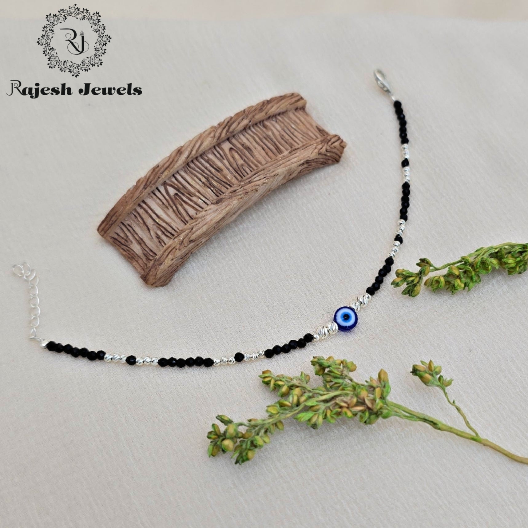 Charming Evil-eye Silver Ladies Bracelet
