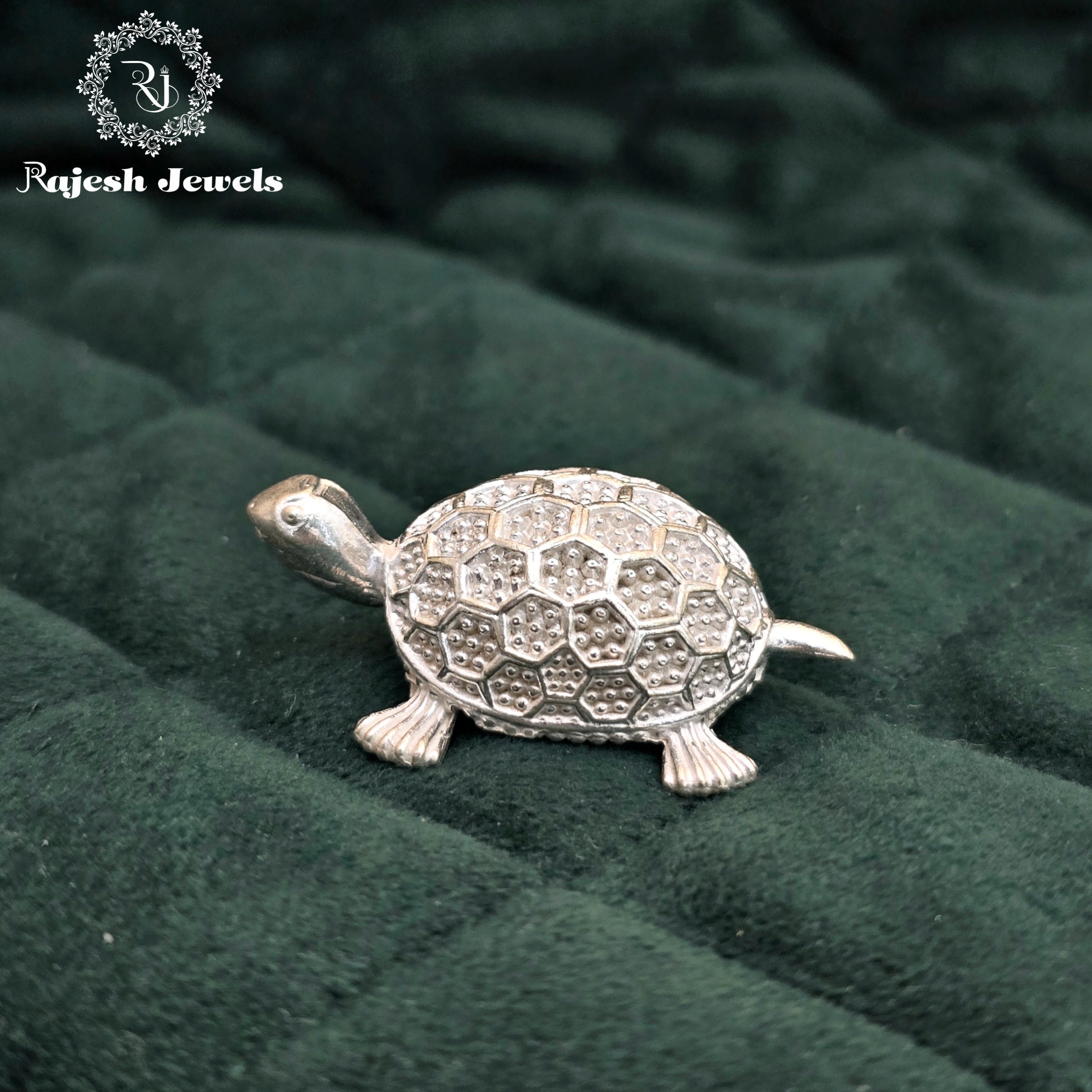 3D Solid Tortoise Silver Idol