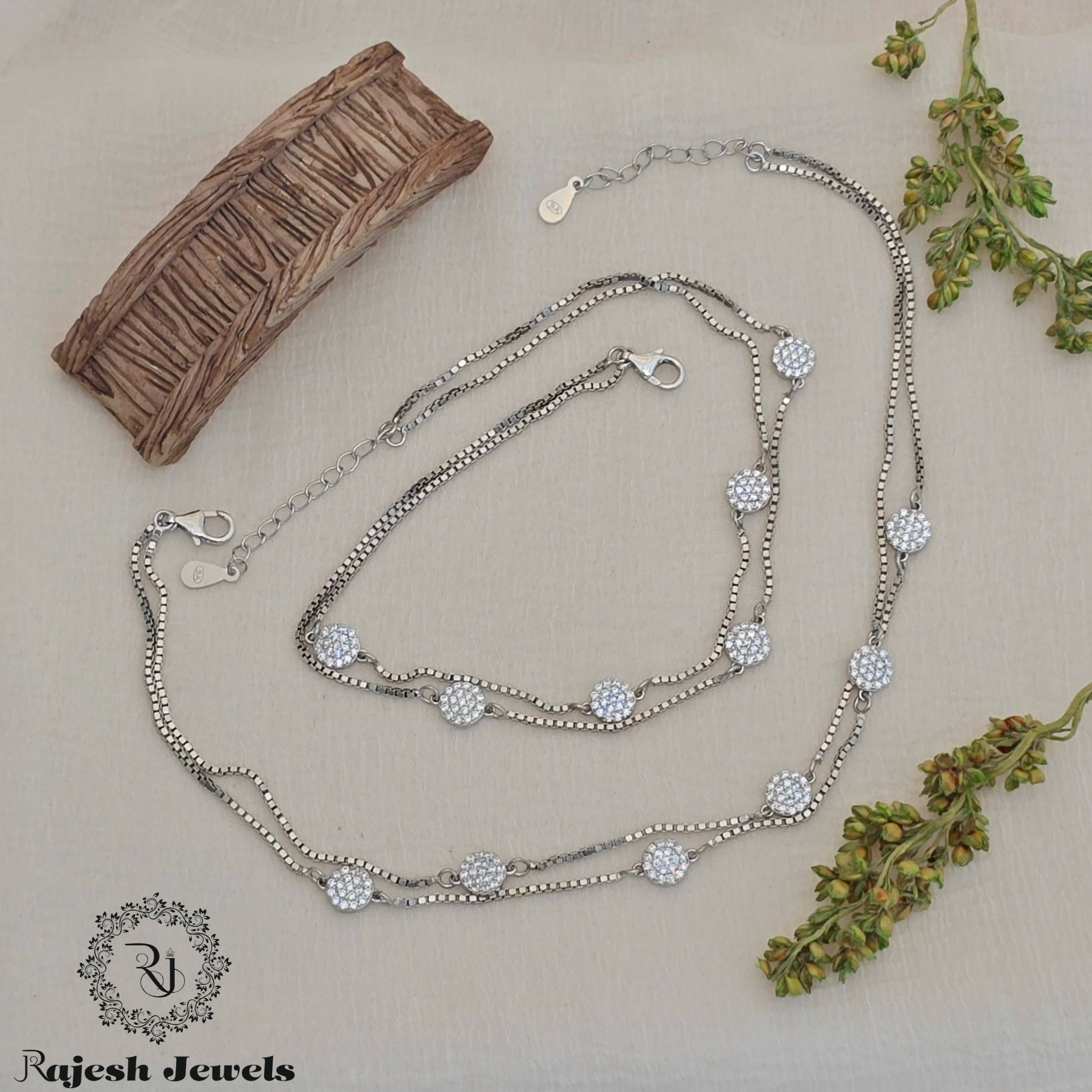 Fabulous Dual Chain Cz Anklet
