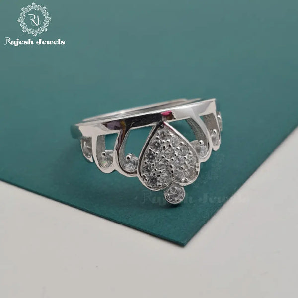 Crown Cz Finger Ring