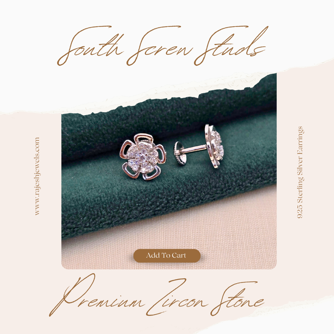 Everyday Elegance South Screw Stud Earrings