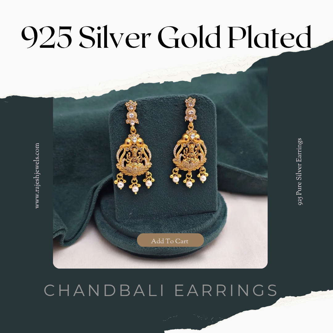 Exquisite Lakshmi Chandbali Earrings