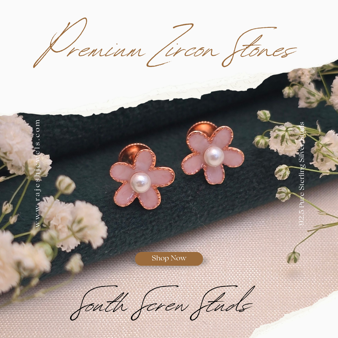 Eternal Floral Cz Stud Earrings