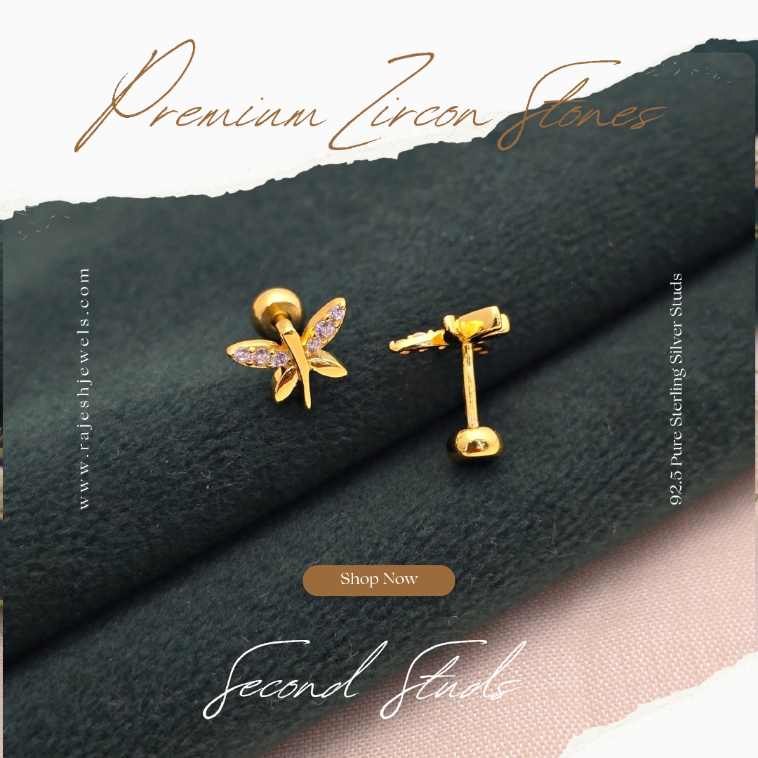 Glorified Butterfly Stud Earrings