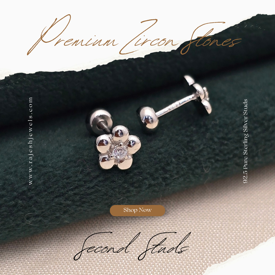 Fantastic Floral Cz Stud Earrings