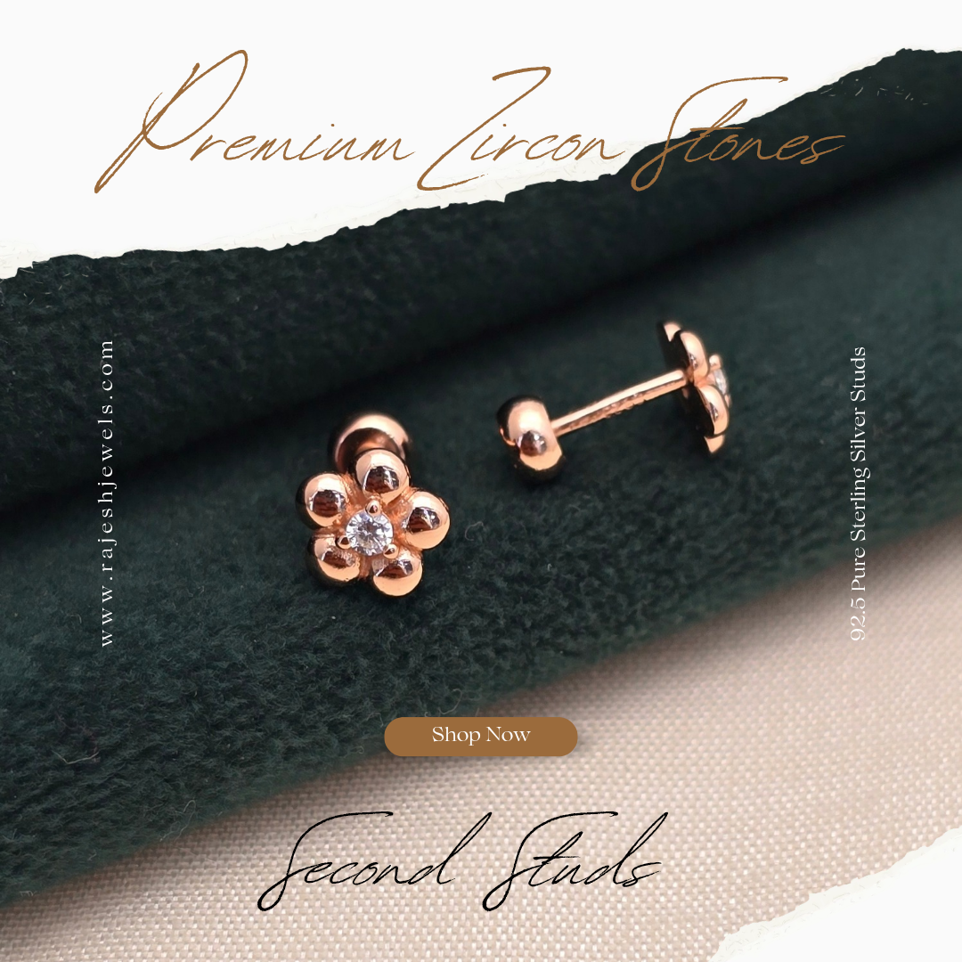 Elegant Floral Stud Earrings