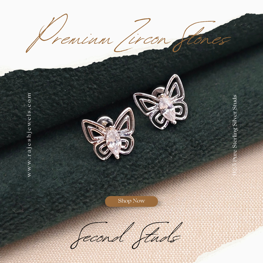Mesmerizing Cz Butterfly Earrings
