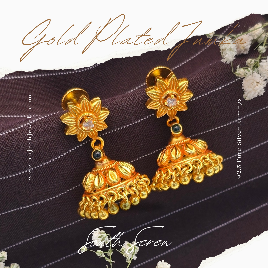 Blossomy Floral Jumka Earrings