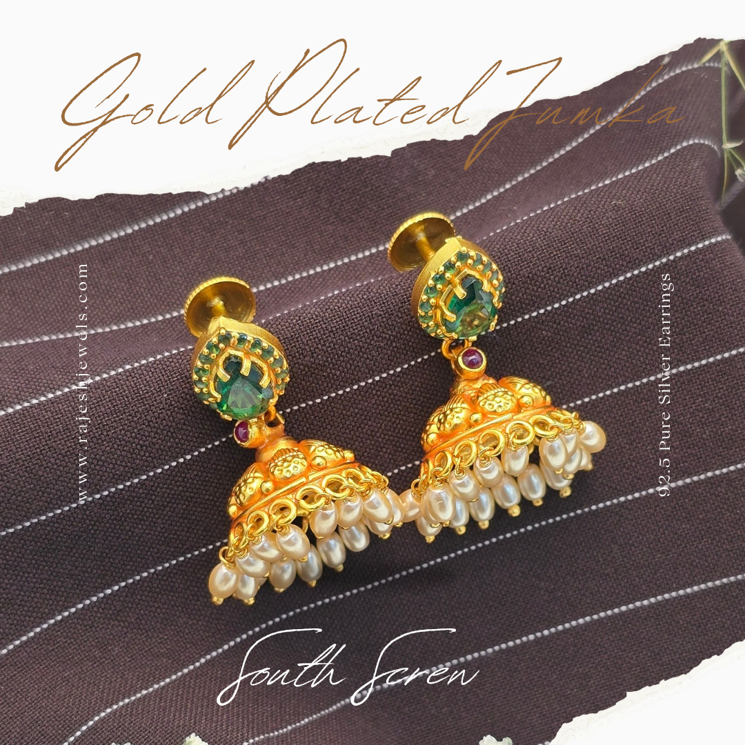 Beautiful Pearl Drop Jumka Earrings