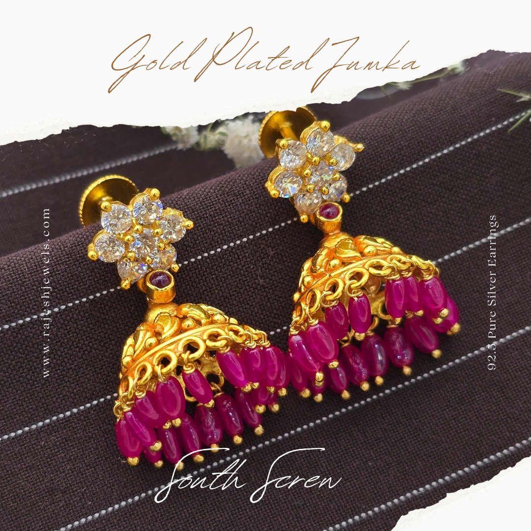 Sparkling South Screw Jumka Earrings
