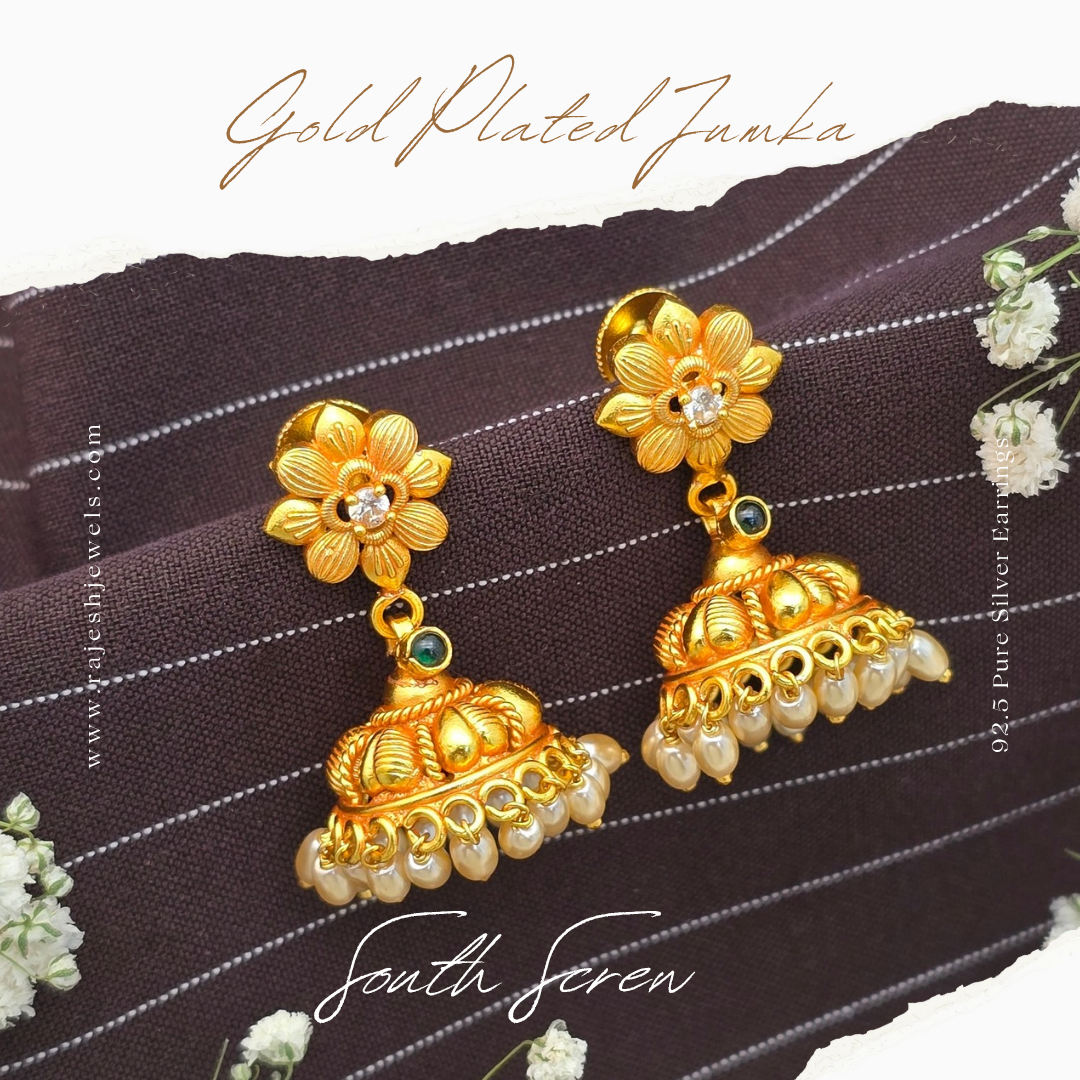 Exceptional Floral Jumka Earrings