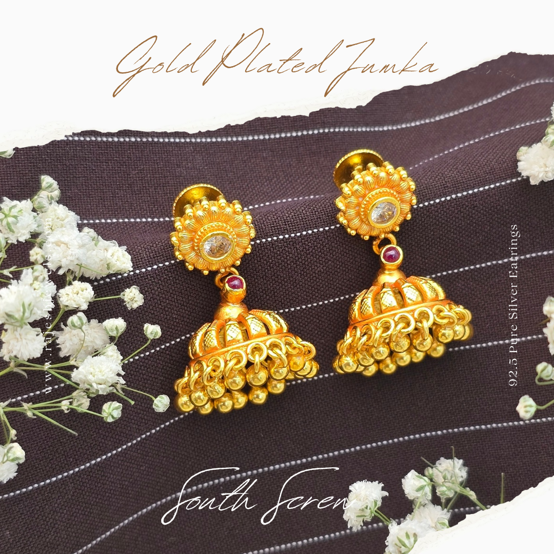 Sparkling Traditional Jumka Earrings