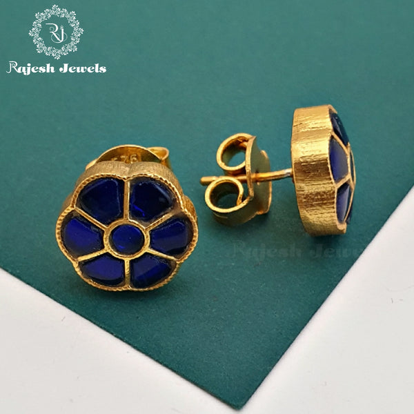 Fabulous Blue Kundan Studs