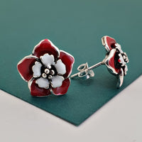 Enamel Floral Studs