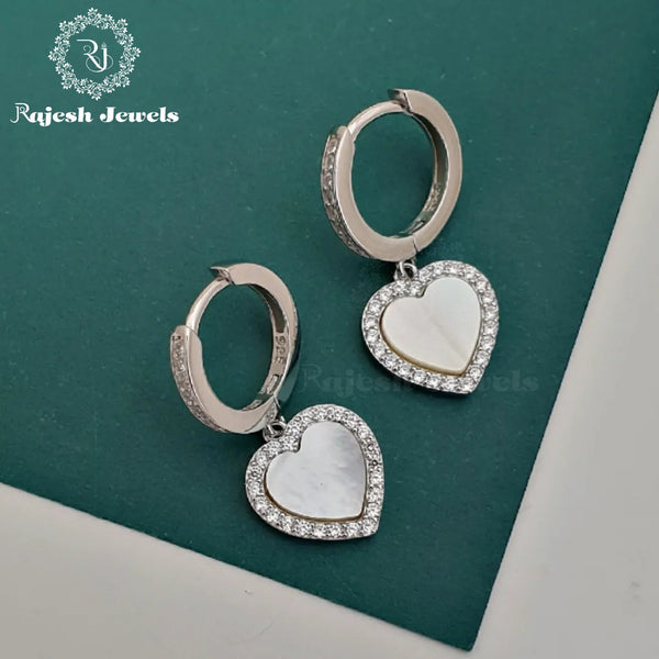 Dazzling Heart Mop Earrings