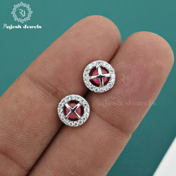 Elegant Cz Stud Earrings