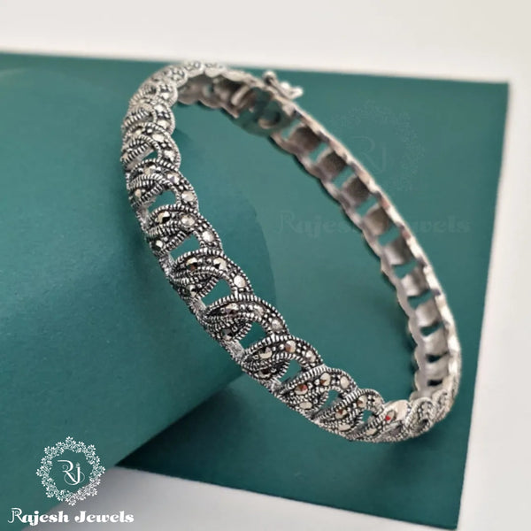 Swirl Marcasite Hand Kada