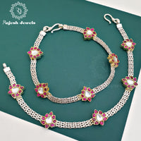 Flamboyant Dual Tone Anklet