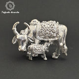 Cow & Calf Silver Idol