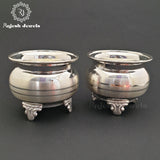 3 Legged Pot Design Silver Bowls