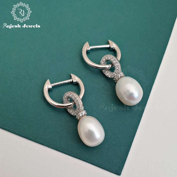 Glorious Cz Pearl Earrings