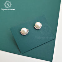 Pleasing Cz Pearl Earrings