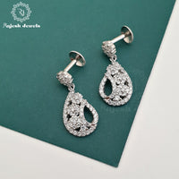 Vibrant Cz Hanging Earrings