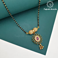 Oval Green Mangalsutra