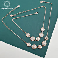 Spectacular Rosegold Cz Anklet