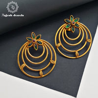 Floral Chandbali Earrings