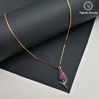 Mesmerising Rose Cz Neckpiece