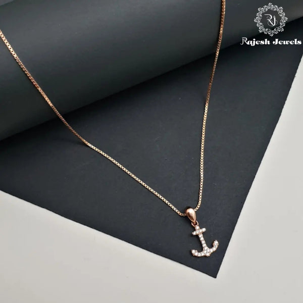 Anchor Cz Rosegold Neckpiece