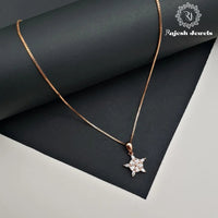 Lucky Star Cz Rosegold Neckpiece