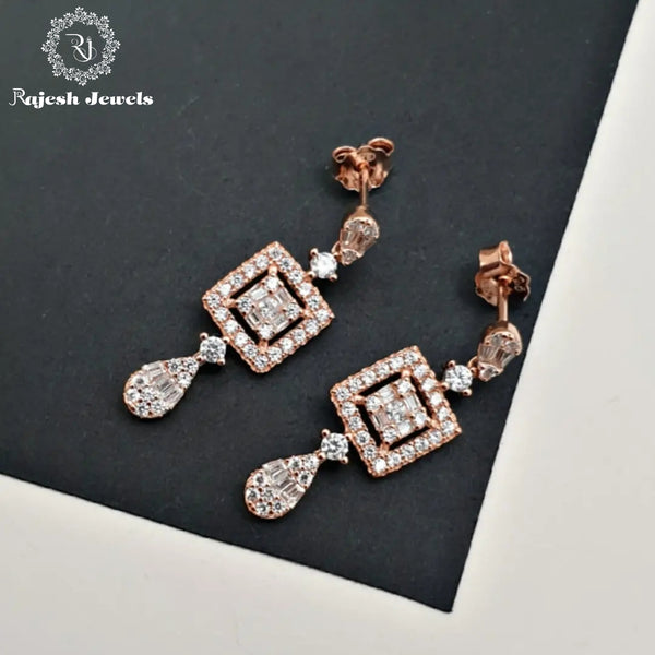 Alluring Cz Hanging Earrings