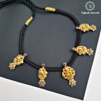 Appealing Black Theard Neckpiece